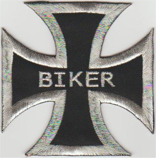 Iron Cross Biker stoffen opstrijk patch embleem #6, Motoren, Accessoires | Overige, Nieuw, Verzenden