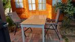 Tafel met 2 stoelen 1m40 op 85 cm, Huis en Inrichting, Ophalen