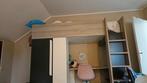 Hoogslaper met bureau en kast in 1, Huis en Inrichting, Slaapkamer | Stapelbedden en Hoogslapers, Ophalen, Zo goed als nieuw, Hoogslaper