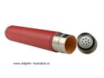 SK92 ADORINI  SIGARENKOKER - RVS MET ROOD LEER BEKLEED, Verzenden, Nieuw, Tabaksdoos of Verpakking