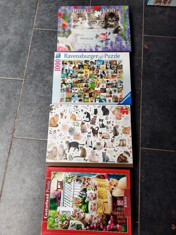 Puzzels van 1000/1500/2000 stukjes, Hobby en Vrije tijd, Denksport en Puzzels, Zo goed als nieuw, Legpuzzel, 500 t/m 1500 stukjes