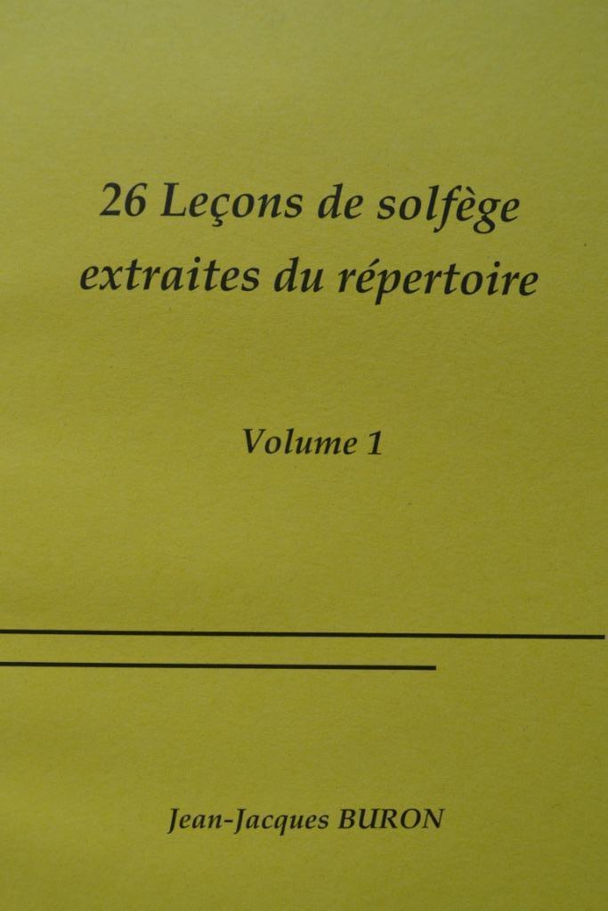 Buron J.J. 26 leçons de solfège extraites... (Volume 1), Muziek en Instrumenten, Bladmuziek, Nieuw, Les of Cursus, Overige genres