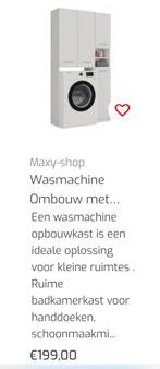 Wasmachine kast met opbouw en zijkast, Huis en Inrichting, Ophalen, Nieuw