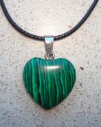 Collier en perles semi-précieuses mélangées de 6 mm., Vert, Avec pendentif, Envoi, Neuf