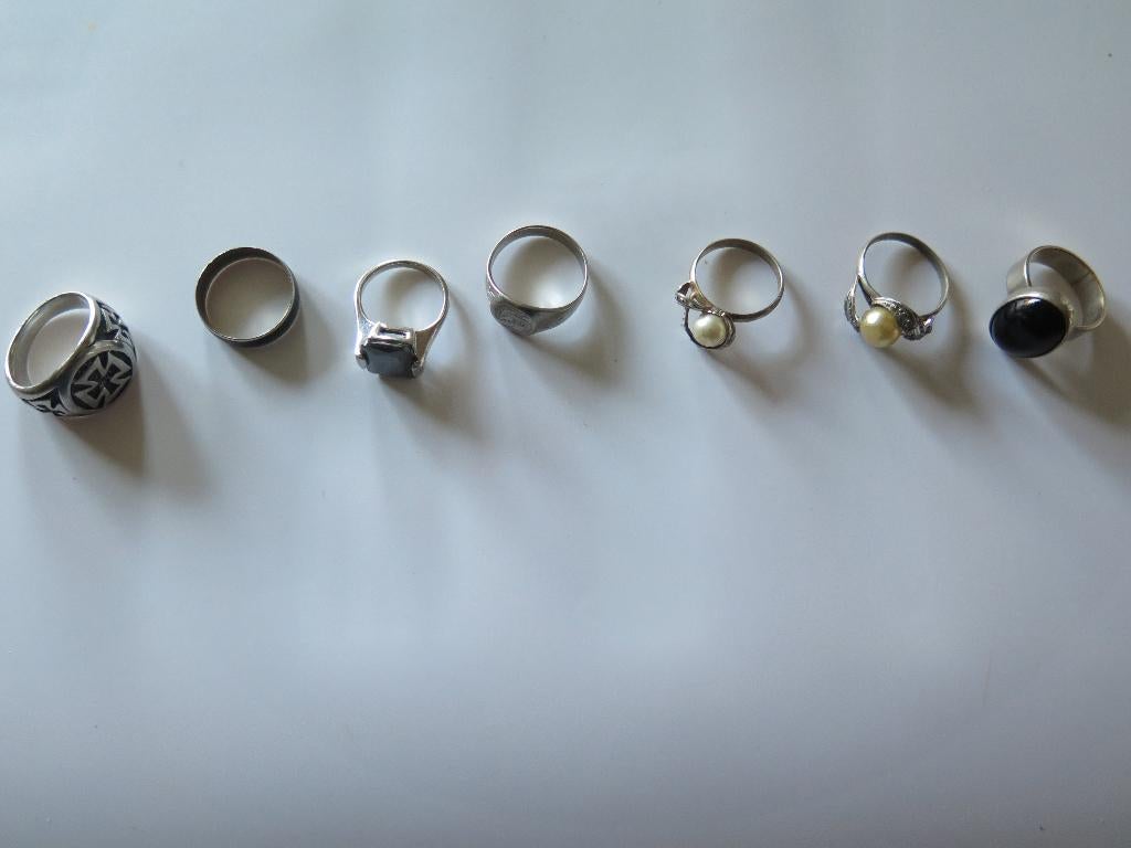 ring, Handtassen en Accessoires, Ringen, Gebruikt, Ophalen of Verzenden, Dame of Heer, Zilver