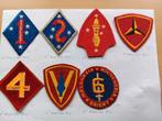 Us ww2 marines divisions patches, Ophalen of Verzenden