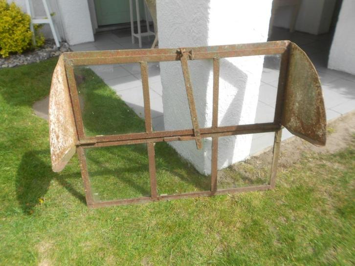 industrieel metalen raam/kozijn - dakraam -loft -serre - I, Antiek en Kunst, Antiek | Overige Antiek, Ophalen of Verzenden