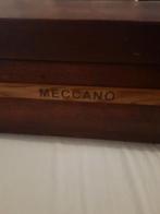 oude houten bak met meccano - jaren '50, Antiek en Kunst, Ophalen of Verzenden