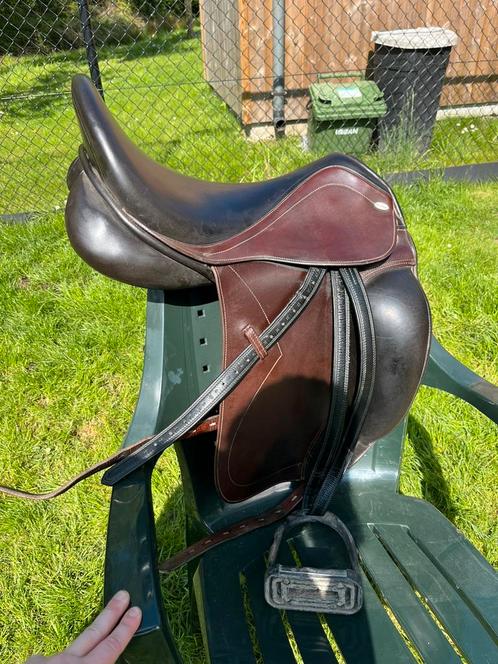 Dressuurzadel Kentaur + singel 65 cm, Dieren en Toebehoren, Paarden en Pony's | Zadels, Gebruikt, Dressuur, Ophalen