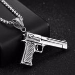 Grote Pistool hanger met ketting - Desert Eagle, Overige materialen, Overige voorstellingen, Verzenden, Nieuw