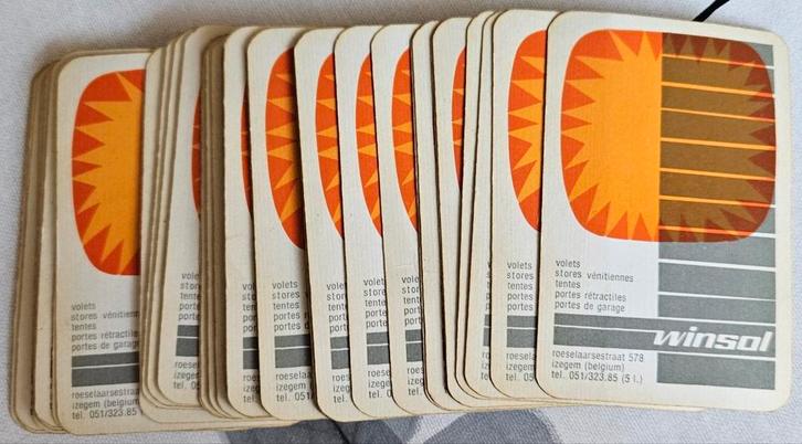 Winsol vintage speelkaarten Izegem
Dit zijn een, Verzamelen, Speelkaarten, Jokers en Kwartetten, Zo goed als nieuw, Speelkaart(en)