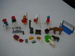 Playmobil setje met dieren en eten en mannetjes, Kinderen en Baby's, Complete set, Gebruikt, Ophalen of Verzenden