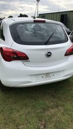 Complete achterklep achterbumper wit Opel Corsa E 3 deurs, Opel, Enlèvement, Utilisé, Haillon arrière