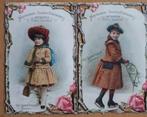 2 belles œuvres de chromolitho. +- 1885 Van LECKWICK Anvers, Comme neuf, Avant 1940, Enlèvement ou Envoi, Costume traditionnel
