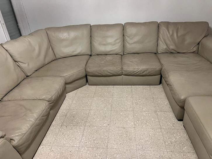 Salon d'angle en cuir, Maison & Meubles, Canapés | Coins salons complets, Comme neuf, Enlèvement ou Envoi