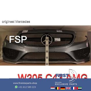 W205 AMG Voorbumper compleet Mercedes C Klasse 2014-2019 gri disponible aux enchères