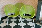 3 vintage draadstoelen / acapulco chairs, Ophalen