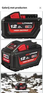Milwaukee M18 Red lithium High output 12.0 Ah, Ophalen, Zo goed als nieuw