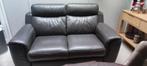Salon 2-zit grijs bruin, Enlèvement, Comme neuf, Cuir