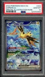 Zapdos ex [SIR] PSA 10 - 202/165 - Scarlet & Violet - 151, Hobby en Vrije tijd, Ophalen of Verzenden, Zo goed als nieuw, Losse kaart
