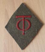 Org . Todt Kraagspiegel - Collaboratie - Vlaams, Verzamelen, Militaria | Tweede Wereldoorlog, Embleem of Badge, Overige soorten