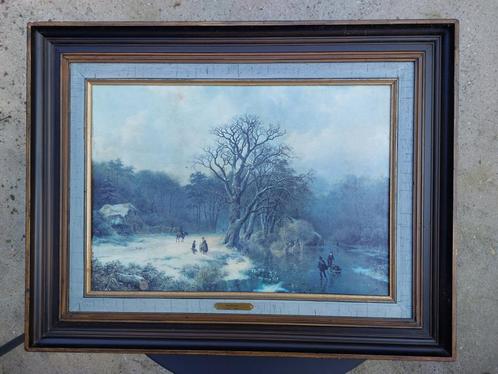 winterlandschap barend cornelis koekkoek, Antiek en Kunst, Kunst | Schilderijen | Klassiek, Ophalen of Verzenden