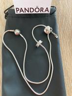 Pandora halsketting , bedel en spacer, Handtassen en Accessoires, Kettingen, Ophalen, Zo goed als nieuw, Zilver