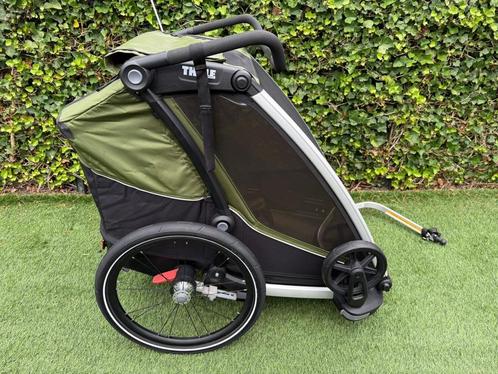 fietskar Thule Chariot sports cab 2, Fietsen en Brommers, Fietsaccessoires | Aanhangwagens en Karren, Opvouwbaar, Ophalen