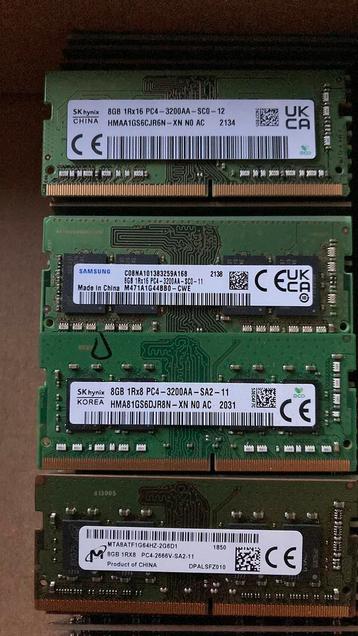 RAM pour ordinateur portable DDR4 3200Mhz, Informatique & Logiciels, Mémoire RAM, Enlèvement, Comme neuf, DDR4, Laptop