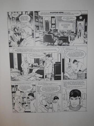 Reproducties stripplaten / reproductions planche BD W. Vance beschikbaar voor biedingen