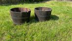 2x grote stevige houten emmers whiskey vat, Ophalen