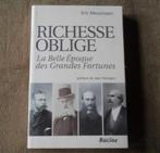 Richesse oblige ( Eric Meuwissen, préface de Jean Stengers ), Boeken, Ophalen of Verzenden