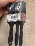Set van 3 platte borstels, Doe-het-zelf en Bouw, Schildersmaterialen, Ophalen of Verzenden, Nieuw, Kwast