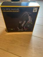 Gaming headset met ledlicht, Informatique & Logiciels, Casques micro, Comme neuf, Enlèvement