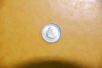 Zuid Afrika : ZILVEREN 5 cents 1963 in prachtige staat beschikbaar voor biedingen