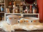 Twee Creuset potten, Huis en Inrichting, Keuken | Potten en Pannen, Gebruikt, Gietijzer, Ophalen of Verzenden, Keramische plaat