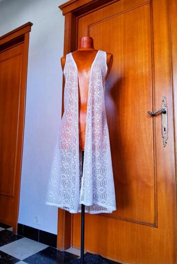 Sexy transparante lange witte oversized lingerie open jurk, Kleding | Dames, ANDERE, Verzenden, Wit, Overige typen