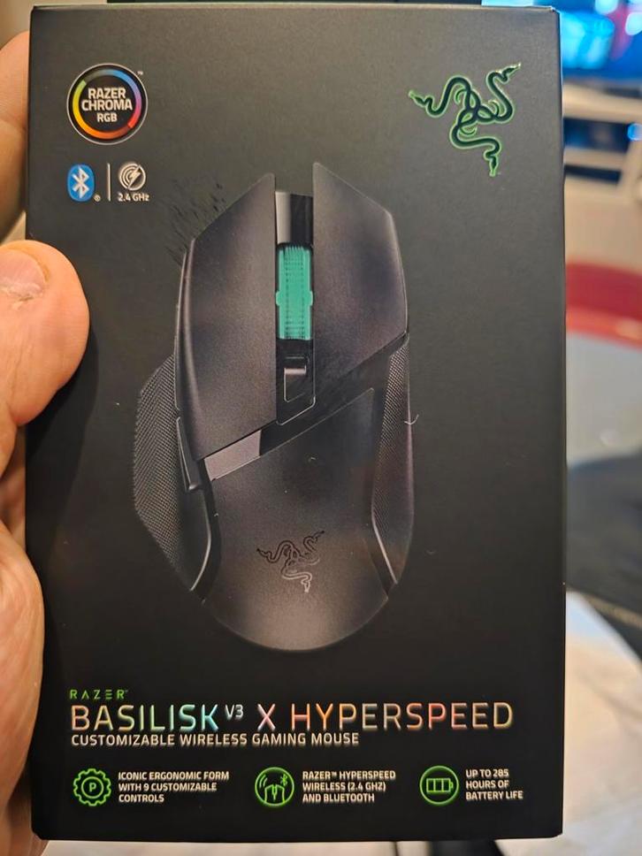 Razer Basilisk V3 X HyperSpeed, Computers en Software, Muizen, Muis, Rechtshandig, Ophalen
