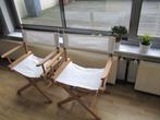 2 zeer mooie regisseurstoelen in perfekte staat, Ophalen, Hout, Twee, Wit