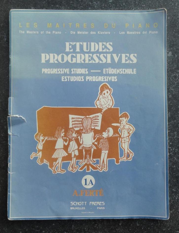 Les maîtres du piano - Etudes progressives 1A, Muziek en Instrumenten, Bladmuziek, Gebruikt, Les of Cursus, Klassiek, Piano, Ophalen