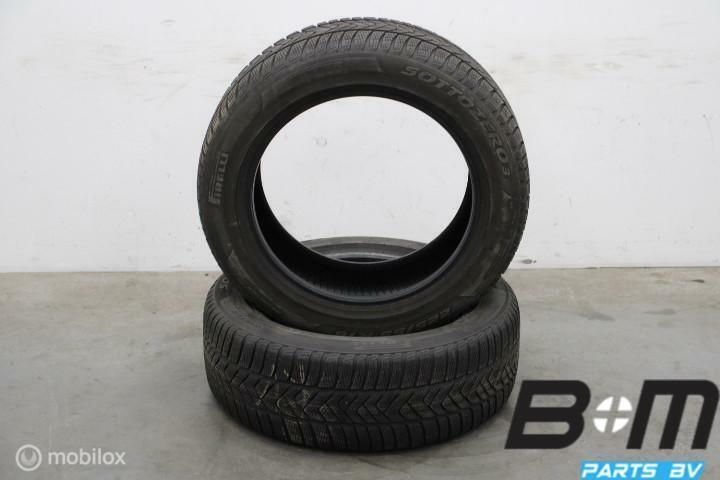 2 x 2255518 102V Pirelli Sottozero 3 Winter 6mm 225 55 18, Auto-onderdelen, Banden en Velgen, Band(en), Gebruikt