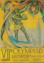 Olympische Spelen Antwerpen 1920 kleine poster 21 x 29 cm, Ophalen, Minder dan 50 cm, Gebruikt, Foto of Poster