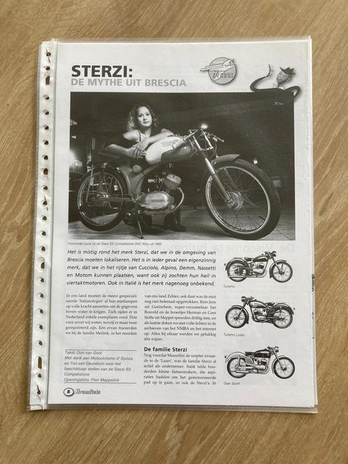 Unieke Map met documentatie Sterzi  brommers / bromfietsen, Fietsen en Brommers, Handleidingen en Instructieboekjes, Zo goed als nieuw