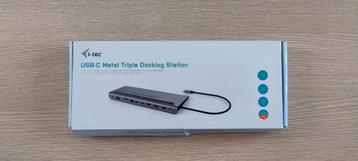 i-tec Triple Metal docking station USB-c power delivery 85W beschikbaar voor biedingen
