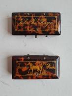 2 Japans Lak Tortoiseshell Veneer snuffboxes Victor Von Hage, Antiek en Kunst, Curiosa en Brocante, Ophalen of Verzenden