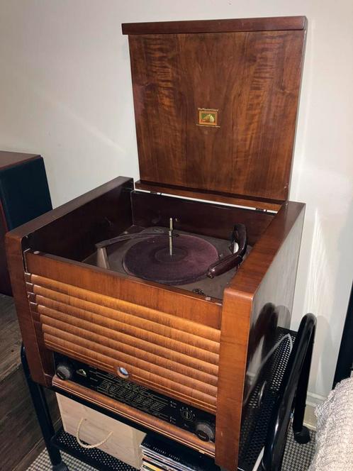 "HIS MASTER'S VOICE" Combi Radio/Grammofoon, Audio, Tv en Foto, Platenspelers, Gebruikt, Ophalen