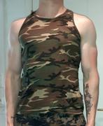 top heren mouwloos shirt khaki military camo Lifeline S, Kleding | Heren, Nieuw, Groen, Maat 46 (S) of kleiner, Verzenden