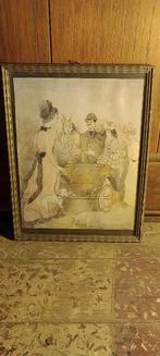 Oude cartooneske tekening, 19x25, n210, Ophalen of Verzenden