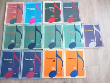 13 Muziekboeken voor de gevorderde pianist. beschikbaar voor biedingen