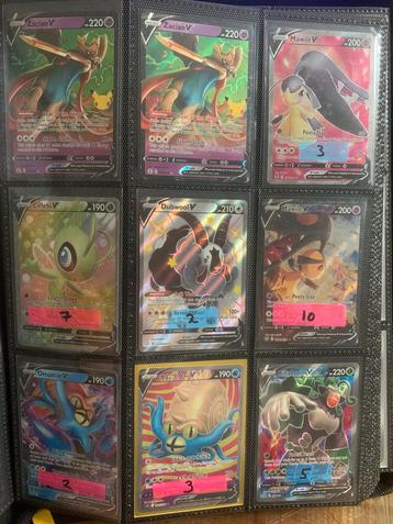 Pokemon V kaarten beschikbaar voor biedingen